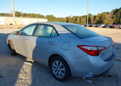 2015 Toyota Corolla Le from USA, damaged, VIN 2T1BURHE9FC463044